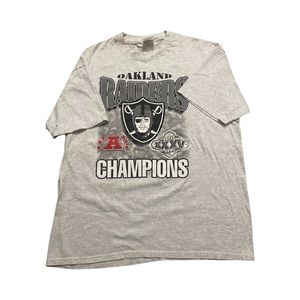 Vintage Oakland Raiders Championship T-Shirt Size XL